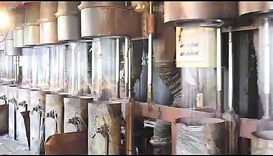 Recycled T/R yarn spinning line